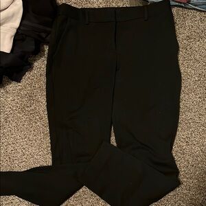 Express Black Trousers Classic Straight-Leg